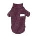 Clearance!Dog Sweater Winter Clothes Knitted Pet Clothing for Small Medium Dogs Chihuahua Puppy Yorkshire Warm Dog Sweater Ropa Perro Purple S