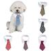Walbest Pet Bow Tie Adjustable Pet Neck Tie Costume Formal Dog Collar for Small Dogs and Cats Puppy Grooming Ties Party Accessories (L Brown)