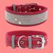 [Big Clear!]Pet Reflective Collar Rhinestone Dog Collar For Medium And Large Dogs Suede Reflective Dog Leash Collar Pet Supplies