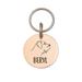 Anavia Stainless Steel Double Sided Round Name - Dog Portrait Picture Engraved Dog & Cat ID Tag Rose Gold S