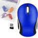 Manunclaims Optical 2.4G Mini Small Wireless Mouse for Travel Optical Portable Mini Cordless Mice with USB Receiver for PC Laptop Computer - 800/1200DPI USB 3 Keys
