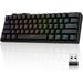 Bluetooth/2.4G/USB 60% Mechanical Gaming Keyboard RGB Hotswappable PBT Keycaps Wireless/Wired Keyboard for Windows PC Gamer