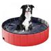 Foldable Dog Pool Slip-Resistant Kiddie Pool Portable PVC Pet Dog Swimming Pool Plastic Kiddie Pool for Kids Dog Pet Bath Pool for Small to Large Dogs