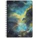 Siixu Spiral Journal B5 Colorful Lined Notebook Memo Field Note book to Write in College Ruled Paper Elegant Novelty Celestial Design 136 Pages Large Black Star Rover