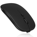 Bluetooth Rechargeable Mouse for Panasonic Toughbook 19 CF-19 MK5 Laptop Bluetooth Wireless Mouse Designed for Laptop / PC / Mac / iPad pro / Computer / Tablet / Android Midnight Black