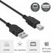 FITE ON 6ft USB Cable Cord for PIXMA iP6310D 6600D iP8500 iP3000 Printer Black