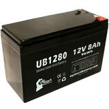 Compatible CYBERPOWER OP850 Battery - Replacement UB1280 Universal Sealed Lead Acid Battery (12V 8Ah 8000mAh F1 Terminal AGM SLA) - Includes TWO F1 to F2 Terminal Adapters