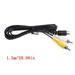 ZUARFY Black 1.5M/5FT Audio Video AV Stereo Composite Adapter Cable For SEGA Genesis/MD