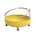 Popvcly Pet Food Water Bowl Elevated Cat Bowl with Stand No Slip Pet Food Feeder Bowl 30Â° Tilted Cat Dog Dish Bowl Stress-Free Protecting Spine Yellow