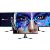 Deco Gear 25 Ultrawide Gaming Monitor MPRT 1ms 280Hz 1920x1080 16:9 Frameless LED TN Panel Adaptive Sync HDR Dual 2W Speakers DP Cable Included 3-Pack