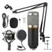 Namotu Condenser Microphone Bundle Mic Kit with Adjustable Mic Suspension Scissor Arm Metal Shock Mount and Double-layer Pop Filter