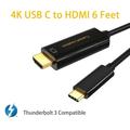 USB C to HDMI 2.0 Cable 6FT 4K@60Hz CableCreation USB Type C to HDMI Cord for Home Office Compatible with MacBook Pro 2020 MacBook Air iPad Pro 2020 2018 Surface Book 2 Galaxy S20/S10 LG V30