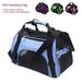 Yipa Soft Pet Carrier Airline Approved Soft Sided Pet Travel Carrying Handbag Under Seat Compatibility Perfect for Cats and Small Dogs Breathable 4-Windows Design Blue Middle Size
