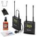 Sony UWP-D21 Camera-Mount Wireless Omni Lavalier Microphone System (UC25: 536 to 608 MHz) Bundle with Microphone Cleaning Kit