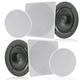 PYLE PDIC1656 - 5.25 In-Wall / In-Ceiling Speakers 2-Way Flush Mount Home Speaker Pair 150 Watt