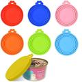 1Piece Silicone Pet Jar Lid - Dog & Cat Food Jar Lid - Universal Size Jar Lid - Fits 3 Standard Size Food Jars - BPA Free - Dishwasher Safe