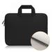 Upgrade Suede Laptop Case Sleeve Briefcase with Handle Handbag (Black 15inch)