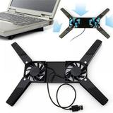 Rotatable USB Cooling Fan Pad 2 Fans Laptop Cooler Computer USB Fan Stand for 8-14 PC Laptop PC Computer Peripherals