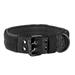 Frcolor Dog Collar Nylon Dog Collar Adjustable Collar for Small Medium Large Dogs with Metal Buckle Size L (Black)