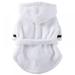 JOLLY Pet Pajama with Hood Thickened Luxury Soft Cotton Hooded Bathrobe Quick Drying and Super Absorbent Dog Bath Towel Soft Pet Nightwear for Puppy Small Dogs Cats White