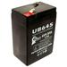 Compatible Unison DP800 SLA4-6 4 6V 4.5 Ah SLA Battery - Replacement UB645 Universal Sealed Lead Acid Battery (6V 4.5Ah 4500mAh F1 Terminal AGM SLA) - Includes TWO F1 to F2 Terminal Adapters