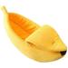 Creative Banana Shape Dog Cave Warm Cat Cave Dog Bed Cat Basket Dog Basket Insulation Dog Blanket For Indoor Outdoor Winter Festival House Nest Yellow