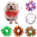 Walbest Dog Cat Collar Scarf Flower-shape Pet Neck Collar Halloween Christmas Party Costume Decoration for Puppy kitten