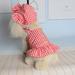 Clearance sale!!Pets Clothes Dogs Dress and Hat Suit Cute Lattice Princess Dresses for Pet Small Medium Large Dogs Red XS-XL