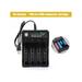 Universal Battery Charger Speedy Smart Charger for Rechargeable Batteries 3.7V Li-ion TR IMR 1865O 2665O 145OO 16340 Car Adapter