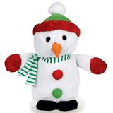 Holiday Musical Plush Dog Toys Plays Seasonal Christmas Song - Choose Character (Snowman)