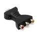 Dongzhur HDMI to AV converter Mini RCA Composite AV to HDMI Video Audio Converter Adapter Supporting PAL/NTSC with USB Charge Cable for PC Laptop PS3 TV STB VHS VCR Camera DVD