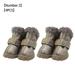 TureClos 4pcs Pet Dog Shoes Warm Fuzzy Fleece Waterproof Snow Boots PU Leather Winter Pet Footwear