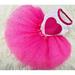 Walbest Spring Summer Pet Dog Cat Puppy Tutu Princess Dress Heart Printed Lace Bling Skirt Clothes Pet Apparel