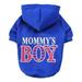 Popvcly Dog Hoodie for Small Dogs Boy Black Puppy Sweatshirts Fleece Doggie Sweaters Winter Dog Clothes Male Pet Cat Pup Warm Clothing Outfit for Yorkie Chihuahua Blue XL