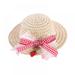 Taykoo Lace Bow Pet Woven Hat Sunshade Cat Hat Adjustable Sombrero For Small Dogs and Cats Beach Party Straw Costume Accessories