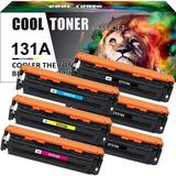 Cool Toner 6-Pack Compatible Toner for HP 131A CF210A for Laserjet Pro 200 Color M251nw M251n MFP M276n M276nw Replacement Printer Ink 3 * Black Cyan Magenta Yellow