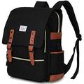 Vintage Laptop Backpack for Women Men School College Backpack with USB Charging Port Fashion Backpack