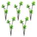 OUNONA 5Pcs Aquarium Coconut Tree Ornament Fish Tank Decoration Plastic Coconut Tree Decor