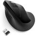 Kensington Pro Fit Ergo Vertical Wireless Mouse - Wireless - Radio Frequency - Black - 1 Pack - USB - 1600 dpi - Scroll Wheel - 6 Button(s) | Bundle of 2 Each