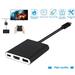 Bluelans 3 in 1 4K 1080P Type C to HDMI-compatible USB C Hub Converter Cable Adapter for MacBook