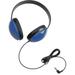 Califone Childrens Stereo Blue Headphone Lightweight - Stereo - Blue - Mini-phone (3.5mm) - Wired - 25 Ohm - 20 Hz 20 kHz - Over-the-head - Binaural - Circumaural - 5.50 ft Cable | Bundle of 5 Each