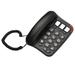 Htovila Black Corded Phone with Big Button Desk Landline Phone Wall Mountable Telephone Support Hands-Free/Redial/Flash/Speed Dial/Ring Control for Elderly Seniors Home Office Business Hotel