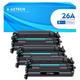 26A CF226A Black Toner Cartidge High Yield 3-Pack Compatible for HP LaserJet Pro M402dn M402n M402dw MFP M426fdw M426fdn M426dw 26X CF226X CF226AD1 Printer Ink