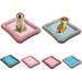 Walbest Dog Cooling Mat Pet Summer Pads Cat Pink Ice Silk Self Bed Sleeping Washable & Portable Cushion Home or Outdoor for Kennel/Sofa/Bed/Floor/Car Seats Small Medium Large Dogs Cats