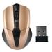 Portable 319 2\.4Ghz Wireless Mouse Adjustable 1200DPI Optical Gaming Mouse Wireless Home Office Game Mice for PC Computer Laptop gold