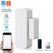 Smart WiFi Door Sensor Detector Smart Wireless Window Sensor Real-time Alarm Compatible with Alexa Google Assistant Home Security Door Open Contact Sensor for Bussiness Burglar Alert