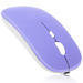 2.4GHz & Bluetooth Rechargeable Mouse for Lenovo Legion 2 Pro Bluetooth Wireless Mouse for Laptop / PC / Mac / iPad pro / Computer / Tablet / Android Violet Purple