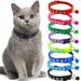 Kitten Collar with Bell 2 Pack Breakaway Cat Collars with Safe Quick Release Buckle Adjustable Soft Pet Collar for Small Medium Kitty Cats