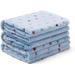 1 Pack 3 Blankets Super Soft Cute Dot Pattern Pet Blanket Flannel Throw for Dog Puppy Cat Dot (Medium(30x20) Blue)