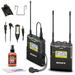 Sony UWP-D21 Camera-Mount Wireless Omni Lavalier Microphone System (UC14: 470 to 542 MHz) Bundle with Microphone Cleaning Kit